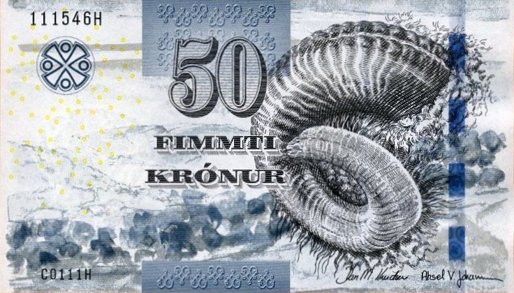 Front of Faeroe Islands p29: 50 Krone from 2011