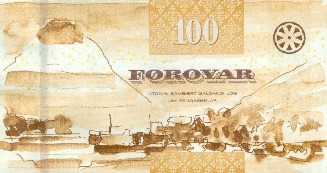 Back of Faeroe Islands p30: 100 Krone from 2011