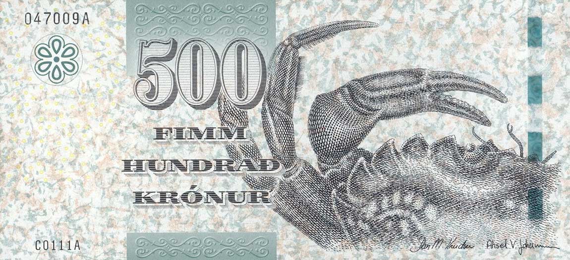 Front of Faeroe Islands p32: 500 Krone from 2011