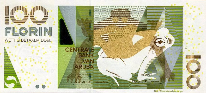 Front of Aruba p19a: 100 Florin from 2003