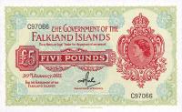 p9b from Falkland Islands: 5 Pounds from 1975