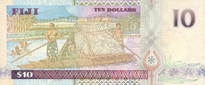 Back of Fiji p106a: 10 Dollars from 2002