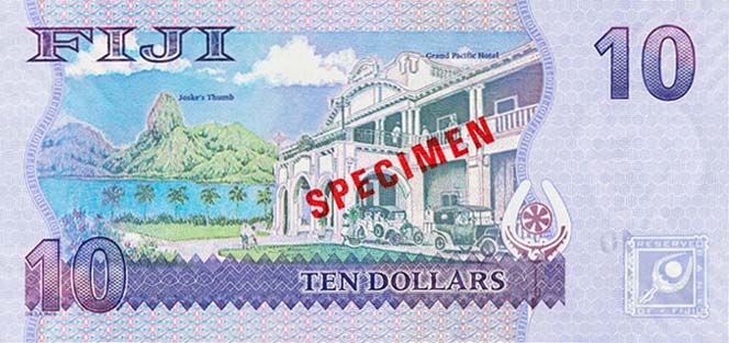Back of Fiji p111s1: 10 Dollars from 2007