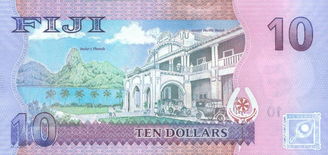 Back of Fiji p116a: 10 Dollars from 2013