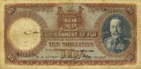 p32c from Fiji: 10 Shillings from 1935
