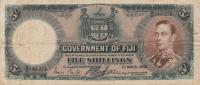 p37b from Fiji: 5 Shillings from 1938