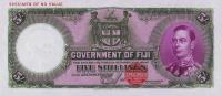 p37cs from Fiji: 5 Shillings from 1937