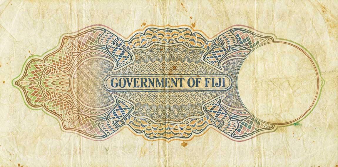 Back of Fiji p38b: 10 Shillings from 1938