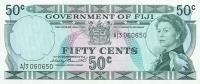 p64a from Fiji: 50 Cents from 1971