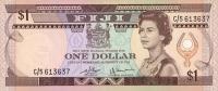 p76a from Fiji: 1 Dollar from 1980