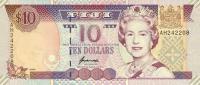 p98b from Fiji: 10 Dollars from 1996