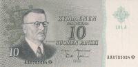 p104r from Finland: 10 Markkaa from 1963