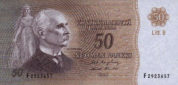 Front of Finland p107a: 50 Markkaa from 1963