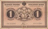 p19G from Finland: 1 Markkaa from 1916