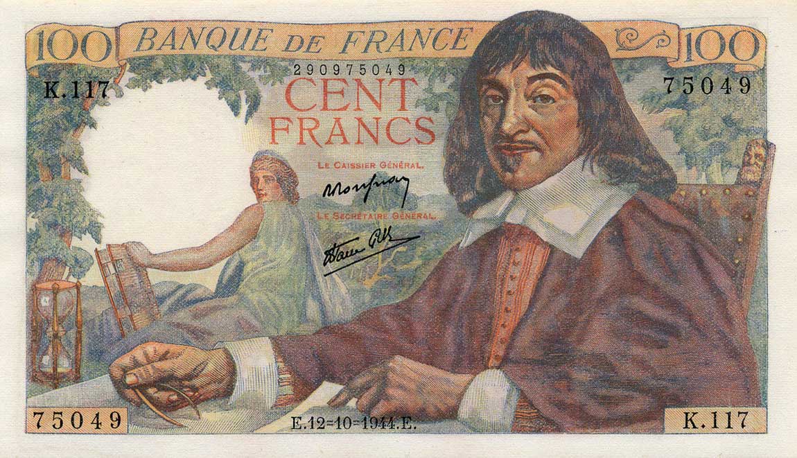Front of France p101a: 100 Francs from 1942