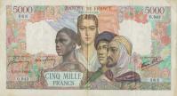 Gallery image for France p103c: 5000 Francs