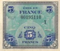 p115r from France: 5 Francs from 1944