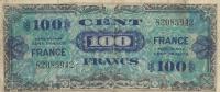 Gallery image for France p123a: 100 Francs from 1944