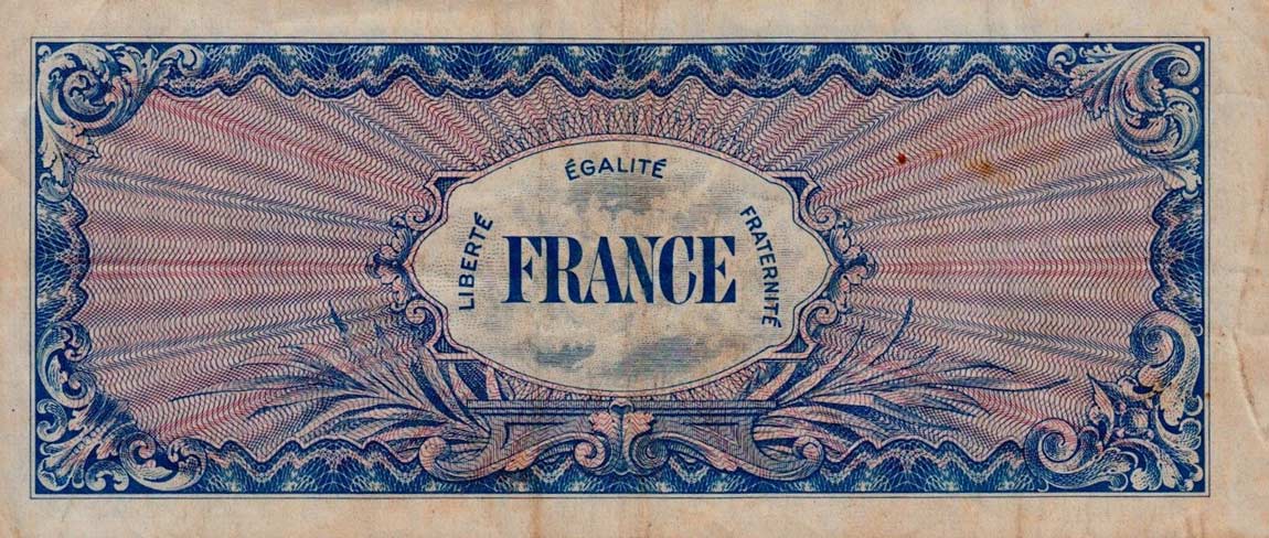 Back of France p123b: 100 Francs from 1944