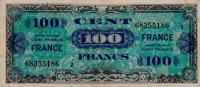 p123b from France: 100 Francs from 1944