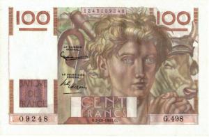 Gallery image for France p128f: 100 Francs