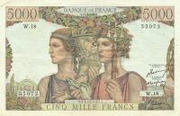 Gallery image for France p131a: 5000 Francs