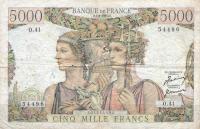 p131b from France: 5000 Francs from 1951