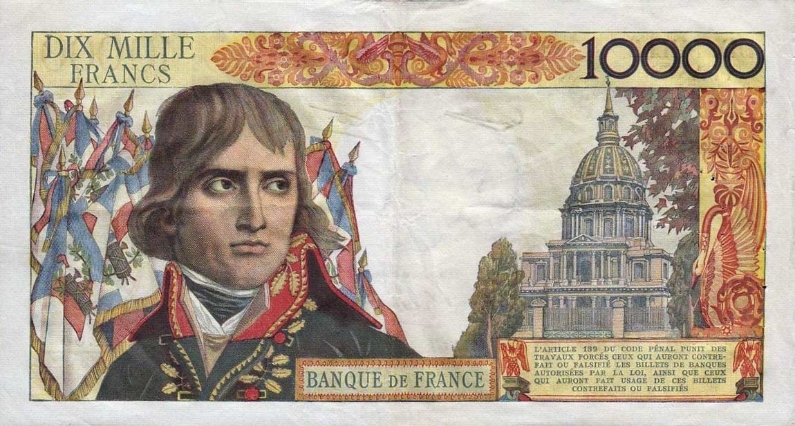 Queries 10000 Francs En Euros RealBanknotes.com > France p136b: 10000 Francs from 1957
