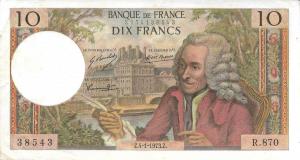 Gallery image for France p147d: 10 Francs from 1971