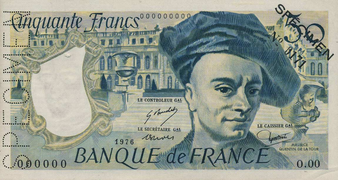 Front of France p152s: 50 Francs from 1976