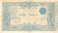 p54b from France: 1000 Francs from 1862