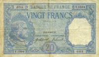 p74a from France: 20 Francs from 1916