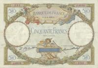 p77a from France: 50 Francs from 1927