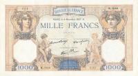 Gallery image for France p90b: 1000 Francs from 1937