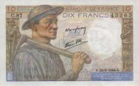 Gallery image for France p99e: 10 Francs from 1942