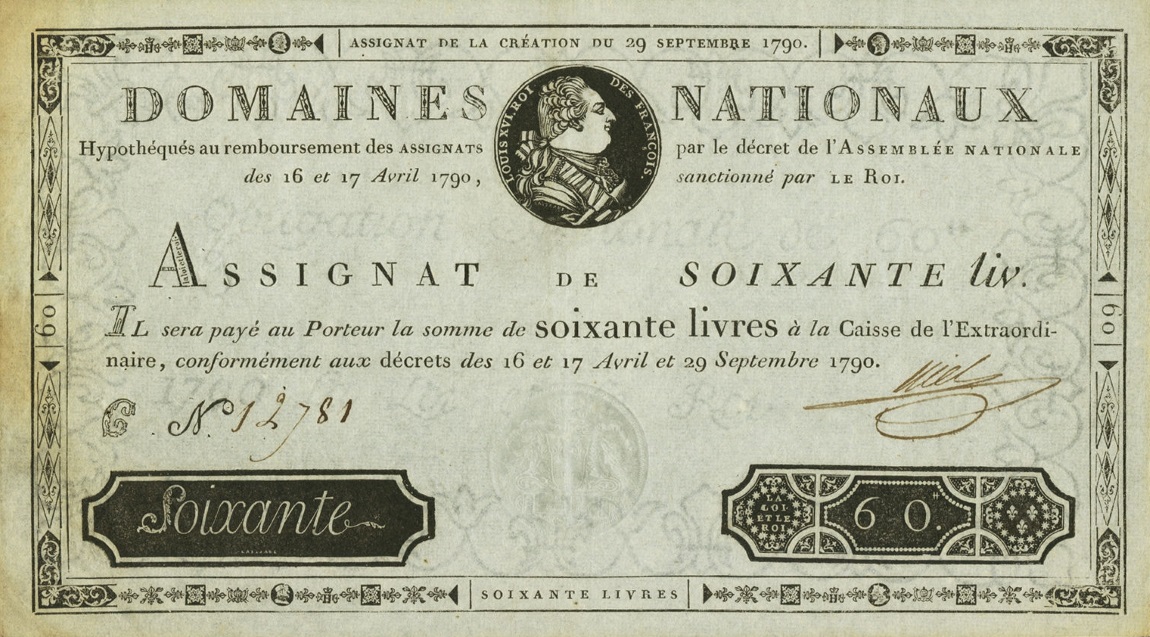 Front of France pA35: 60 Livres from 1790
