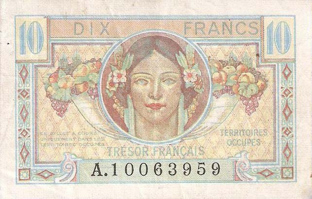 Front of France pM7a: 10 Francs from 1947
