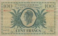 p13a from French Equatorial Africa: 100 Francs from 1941