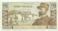 p22 from French Equatorial Africa: 20 Francs from 1947