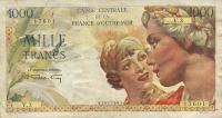 Gallery image for French Equatorial Africa p26: 1000 Francs