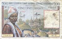 Gallery image for French Equatorial Africa p33a: 500 Francs