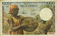 Gallery image for French Equatorial Africa p34a: 1000 Francs