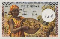 Gallery image for French Equatorial Africa p34s: 1000 Francs
