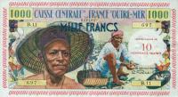 p31 from French Guiana: 10 Nouveaux Francs from 1961