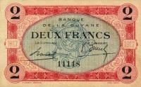 Gallery image for French Guiana p6: 2 Francs