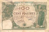 Gallery image for French Indo-China p18: 100 Piastres