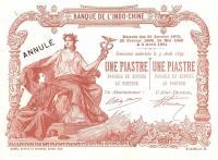 Gallery image for French Indo-China p34b: 1 Piastre