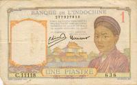 p54e from French Indo-China: 1 Piastre from 1949