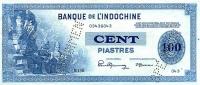 Gallery image for French Indo-China p78s: 100 Piastres