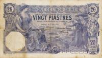 p38b from French Indo-China: 20 Piastres from 1913